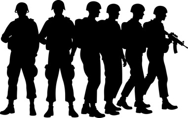 Soldiers, Military, Army,  vector bundle