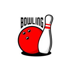 Bowling ball and pin bowling 