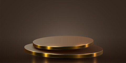 Abstract scene background. Product presentation, mock up, winner, Podium, stage pedestal or platform. Vector illustration
