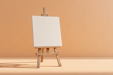 Canvas on Easel for Interior and Branding Mockups