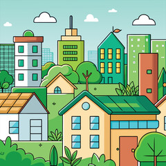 houses in the city