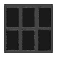 Grunge Style Card Frames or Page Dividers Template in Dark Gray Tones