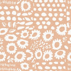 Calm minimal shape seamless pattern. Gender neutral baby nursery decor background. Scandi style sketch wallpaper in decorative kid fashion swatch. 