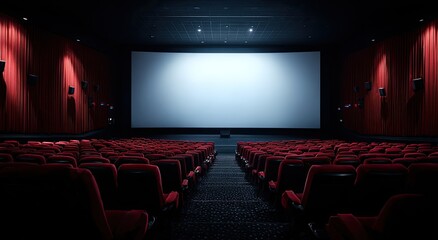 Obraz premium Empty movie theater interior (6)