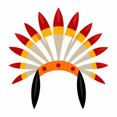 Native american headdress illustration
