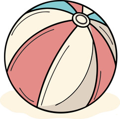 Colorful Beach Ball Illustration
