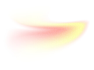 Abstract gradient shape with noise, yellow blurred grainy color gradation, vibrant design element. Figure with soft flow effect, isolated on white. Vector illustration.