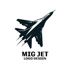 Mig Jet Vector Logo Design