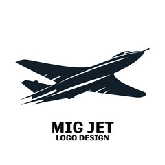 Mig Jet Vector Logo Design