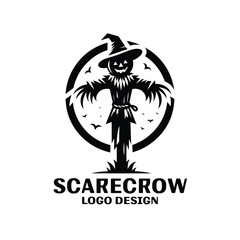 Scarecrow Vector Logo Design