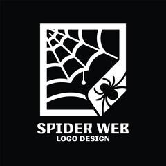 Spider Web Vector Logo Design