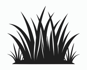 grass silhouette vector, line art meadow, botanical illustration drawing






