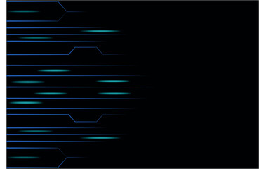 Digital Circuit Lines Background – Futuristic Blue Tech Art Design