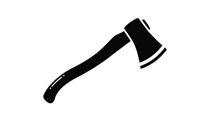 Wooden axe, axe with handle vector, axe tool icon