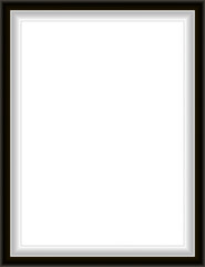 Classic frame. Framing various objects such as paintings, photographs, mirrors or documents. Interior frame. Empty frame for your design.
