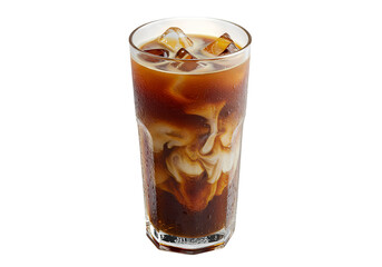 Refreshing Iced Coffee Perfect Summer Drink on transparent background