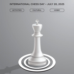 International Chess Day ..Gray Gradient.eps  CHESS KING hard work, success quotes, checkmate, world, white, success, play, championship, piece, international, background, day, symbol, pawn, style, tem