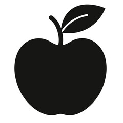 Apple Silhouette Vector illustration 