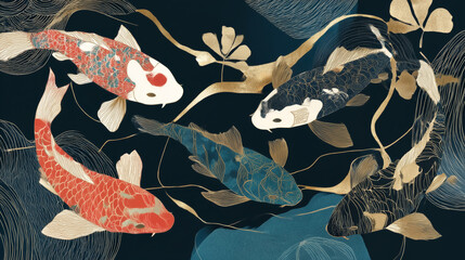 Japanese Koi Fish 