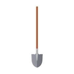 Shovel vector on a white background