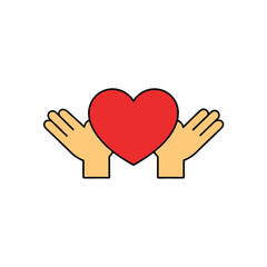a pair of hands holding one heart together from bo
