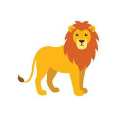 Lion colorful vector art illustration
