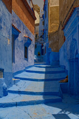 Gasse in Chefchaouen, Marokko
