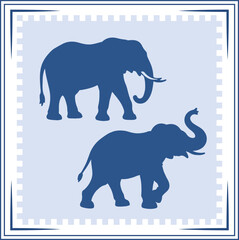 Elephant silhouette Elephant Icon Elephant silhouette illustration