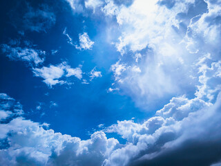 Blue Sky With Clouds Wallpaper