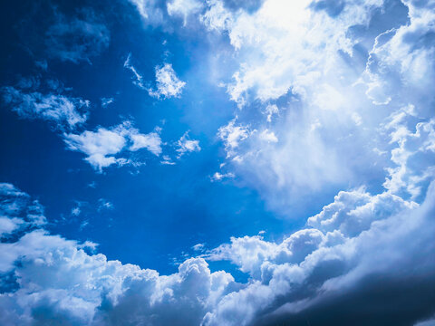 Blue Sky With Clouds Wallpaper