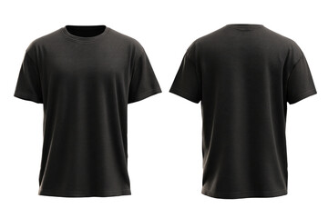 Simple black t shirt presents minimalist, clean style