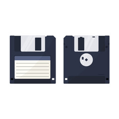 Floppy disk vector on a white background
