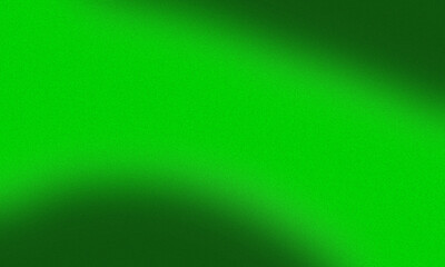 Abstract vibrant green background with subtle grain and soft dark shadows