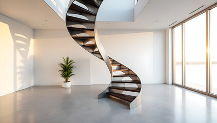 Sleek Spirals: A Modern Take on Minimalistic Design