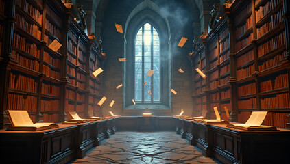 Mystical Ambiance of Antique Shelves