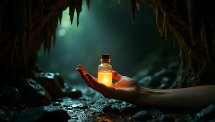 Golden Rays: Explorations in the Glistening Cave