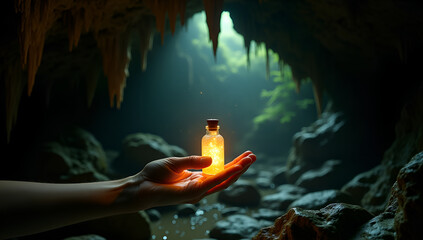 Enigmatic Caves: The Hand that Holds the Light