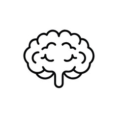 Brain Outline on Background Symbolizing Thought Intelligence and Inclusivity icon