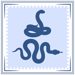 Snake Icon Snake silhouette illustration Snake silhouette Photo