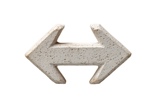 PNG Stone textured double arrow on black background