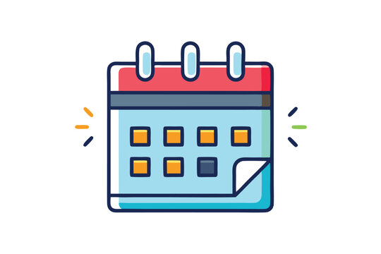 Calendar icon signifying important deadlines or event reminders for scheduling tasks and planning ahead throughout the month in a clear and organized manner