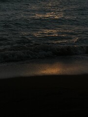 sunset on the beach