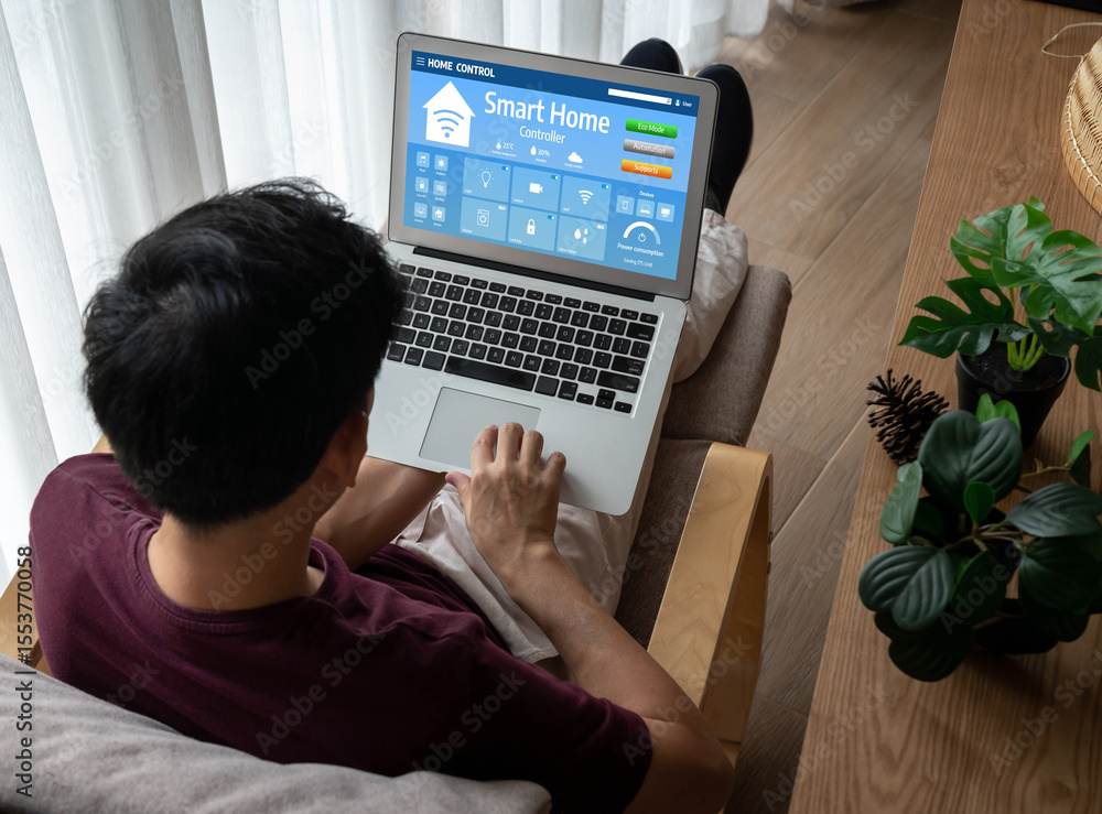 Poster smart home technology, centric remote control system with digital dashboard for air conditioning, sa