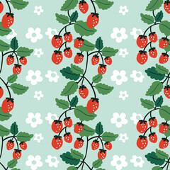 seamless pattern with berries