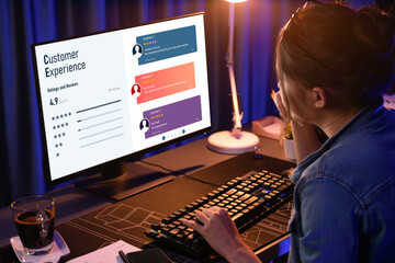Customer experience and review analysis by brisk computer software for corporate business