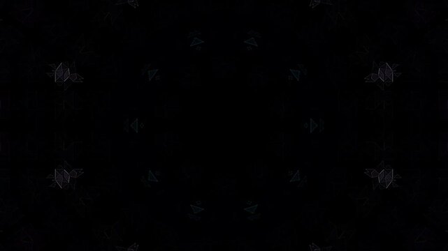 Abstract Kaleidoscope pattern with full colors. Magic mandala. 4k	