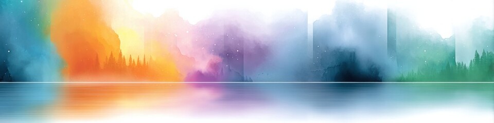 Colorful dream-like landscape inviting exploration of altered states of consciousness