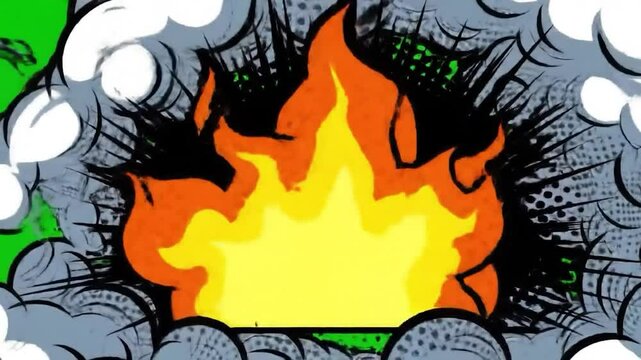 fire in the fireplace