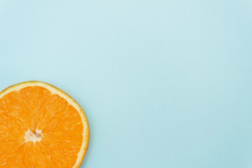 Single slice of orange