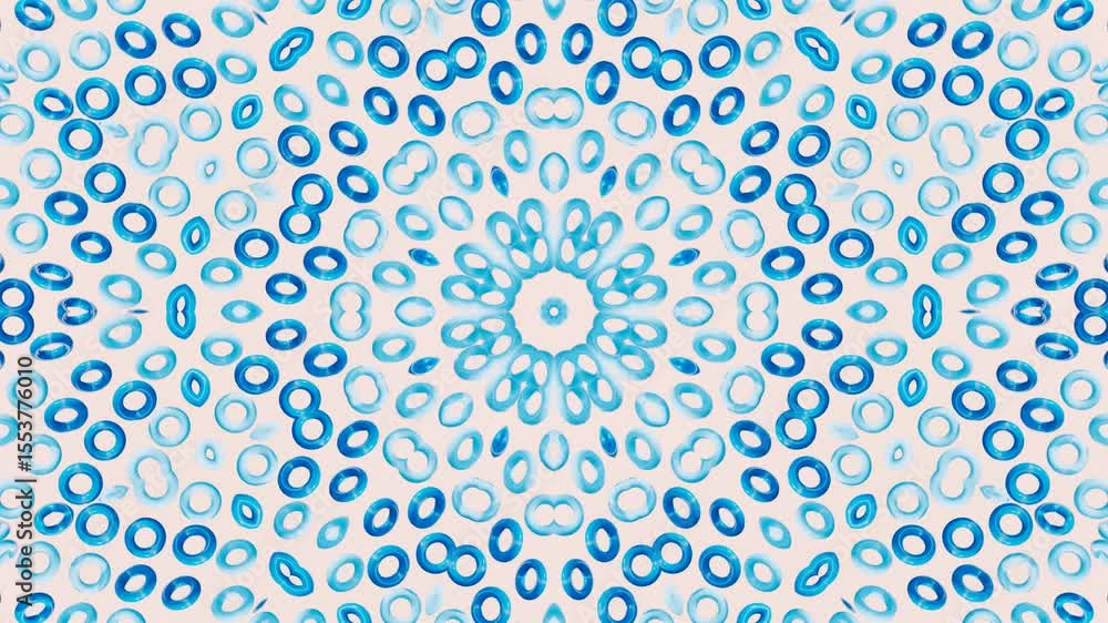 Poster ornamental abstract 3d kaleidoscope with colorful geometry and seamless mosaic patterns designed for